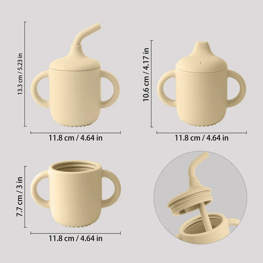 Silicone Straw Sippy Cup