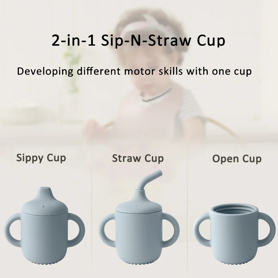 Silicone Straw Sippy Cup